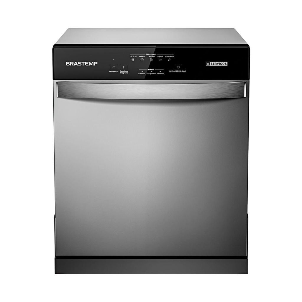 Lava Louças 8 Serviços Brastemp Cinza - BLF08BS em Oferta na Shopee