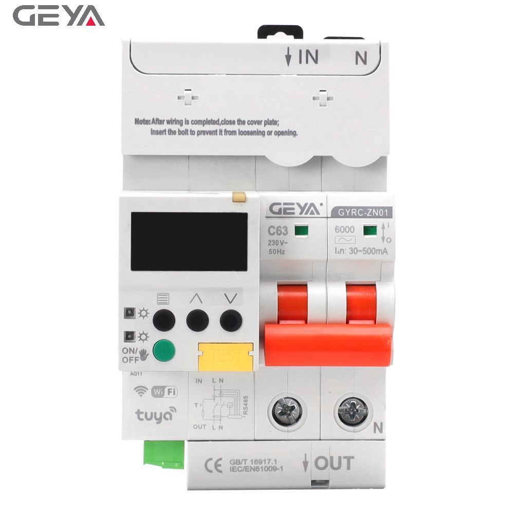 Alta Qualidade GEYA GYRC-ZN01 4P/100A Protetor De Sobrecarga TUYA Smart Home Timer Switch Wifi Disjuntor Controle Remoto