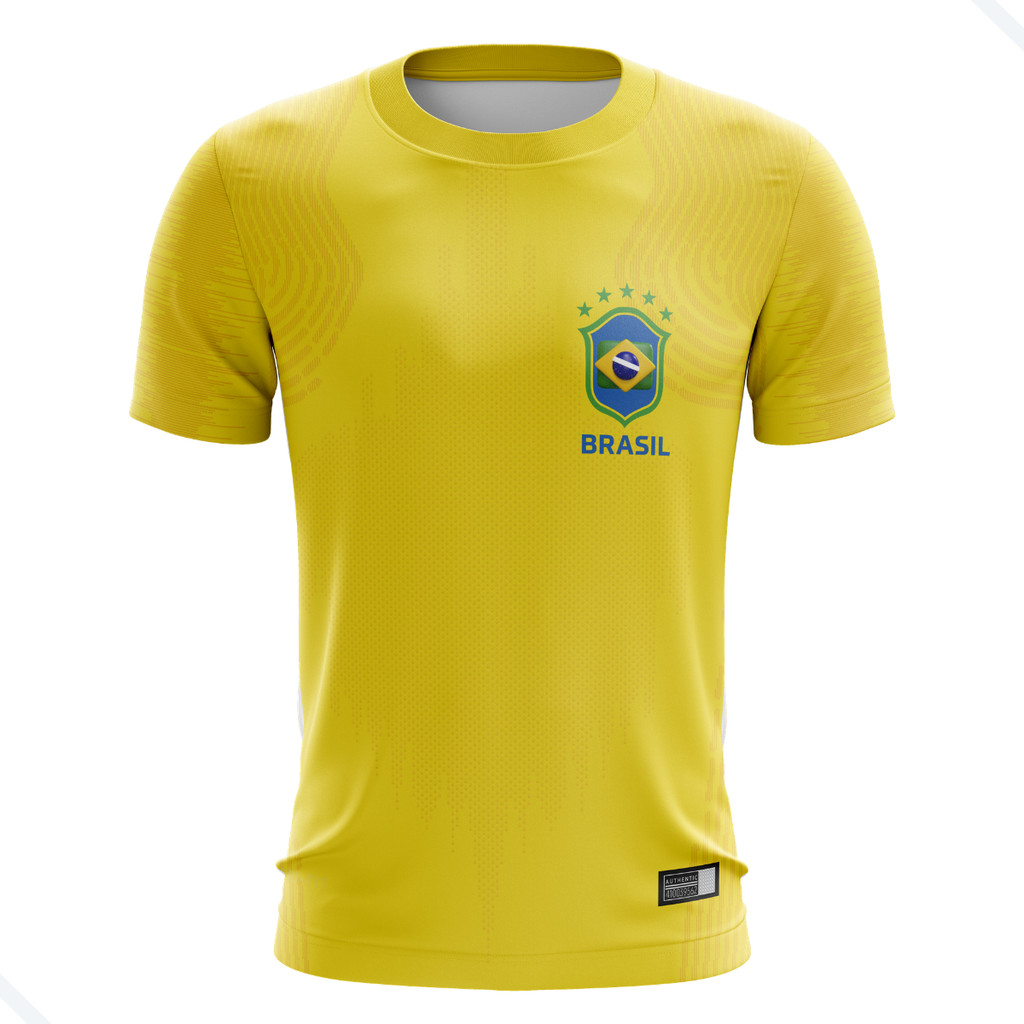 Camisa Brasil Copa 2026 Masculina Dry Fit Seleção Brasileira Torcedor Futebol Leve e Confortável