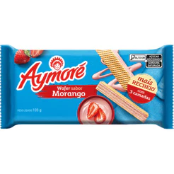 Aymoré Wafer Sabor Morango 105g