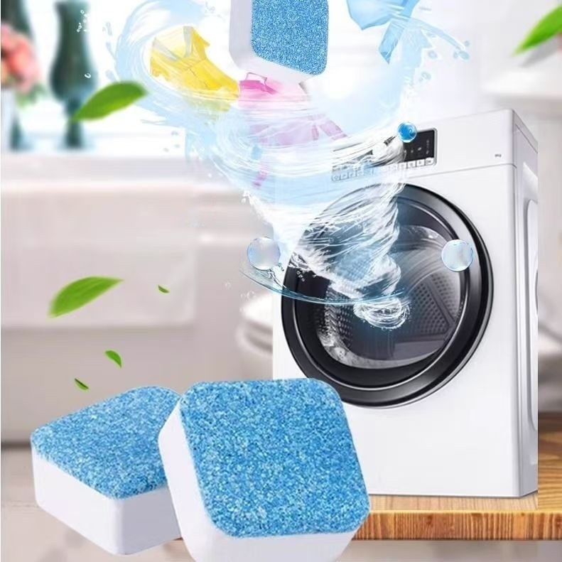 Conjunto de limpador de máquina de lavar 12 peças, comprimidos efervescentes sólidos, usados para remover manchas
