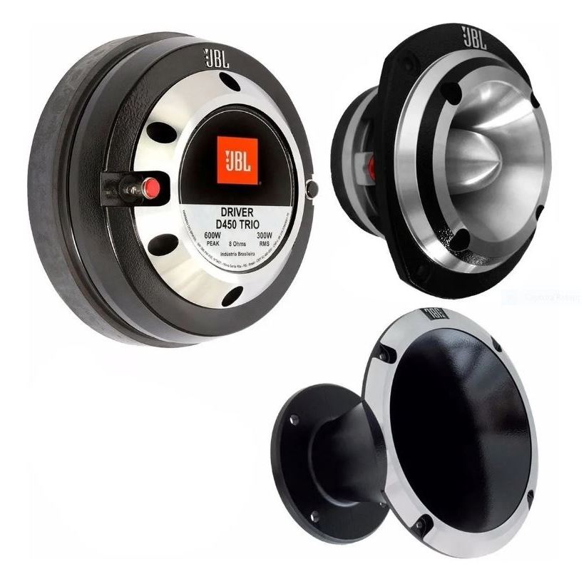 Kit Jbl Driver D450 Trio 200W + Tweeter St450 Trio 150W + Boca Corneta Hl1450