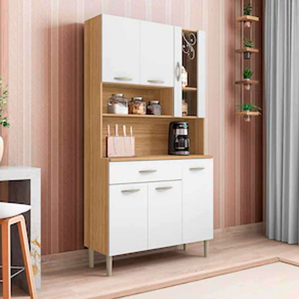 Cozinha Compacta Golden com 6 Portas, 1 Gaveta e 1 Prateleira Kits Paraná