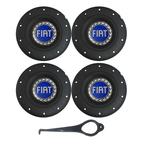 Jogo Kit Calota Central Modelo Amarok 4 Furos Roda De Ferro