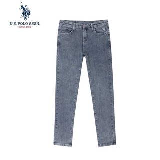 Uspoloassn American Poloassn Association Primavera Outono Senhoras Calças Jeans Lavadas Um pouco Elásticas Mais Magros L