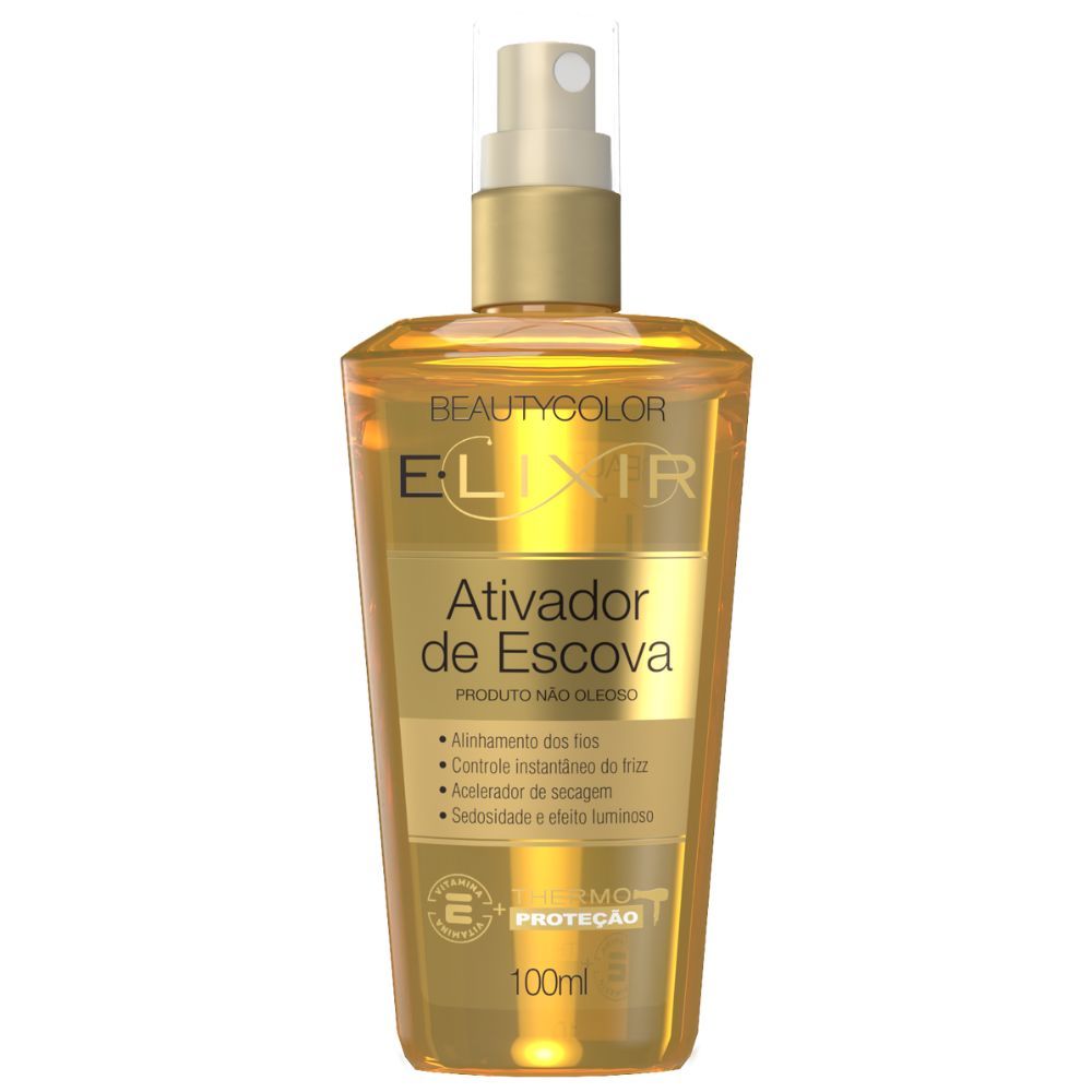 Elixir Beautycolor Ativador de Escova com Thermo Proteção 100ml em Oferta na Shopee