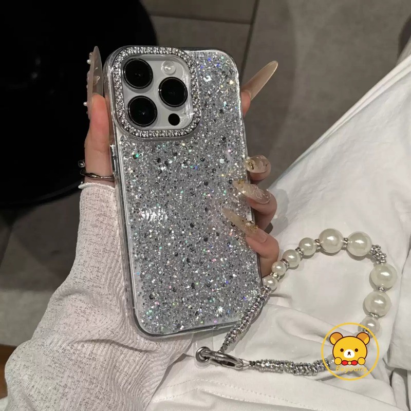 Capa Luxuosa Com Glitter Para Realme 15T 15 14 14X 14T 13 12 12X 11 11X 9i 7i 2 V13 P3 P3X P1 U1 Pro Plus Lite 4G 5G Fof