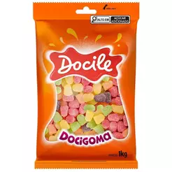 Bala de Goma Sortida Docigoma 1kg - Docile