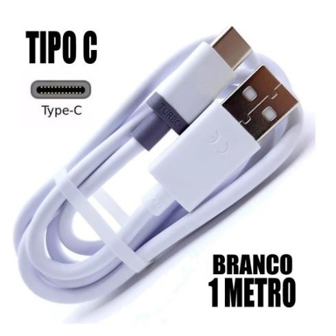 Cabo V8 Turbo Micro Usb OU Cabo Tipo C Turbo G6 G7 Plus G7 Power G8 G9 One Vision, One Macro J5 Prime J7 Prime A50 A51
