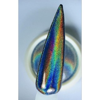 Kit 2 unid Pigmento pó cromo holográfico prata para alongamento de  unhas e postiças em Oferta na Shopee