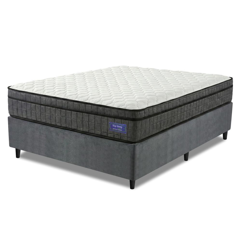 Cama Box Colchão Casal Ortopédico D33 Euro Pillow Ultra 138x188x63cm