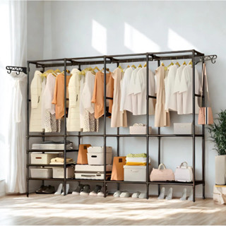 Guarda Roupa Roupeiro Arara Cabideiro Sapateira Organizador Multiuso Armário Rack Prateleira Casa em Oferta na Shopee