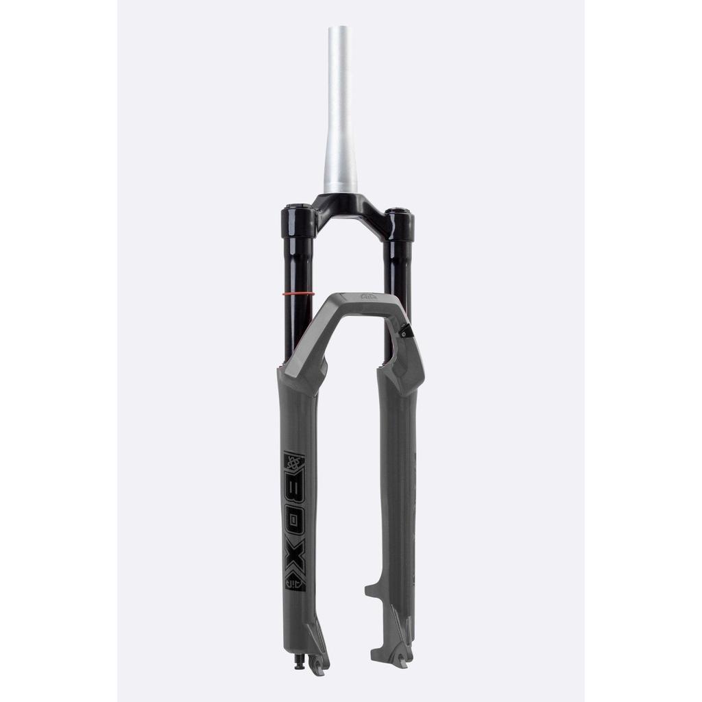 Suspensão Bike HUPI BOX Espiga Tapered 120mm Aro 26, 27.5 e 29 Cinza