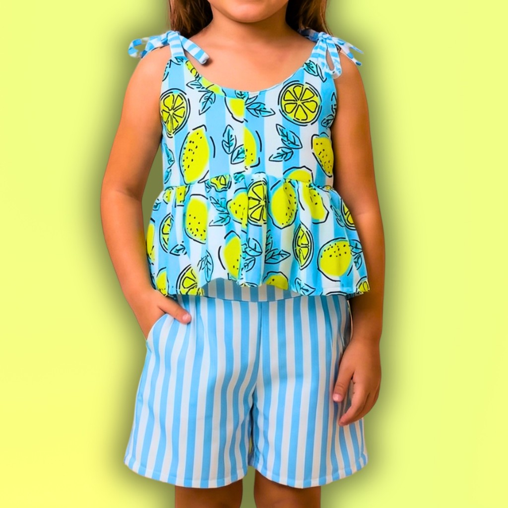 Conjunto Infantil Blusa Short Princesa Festa Bermuda Blusinha em Oferta na Shopee