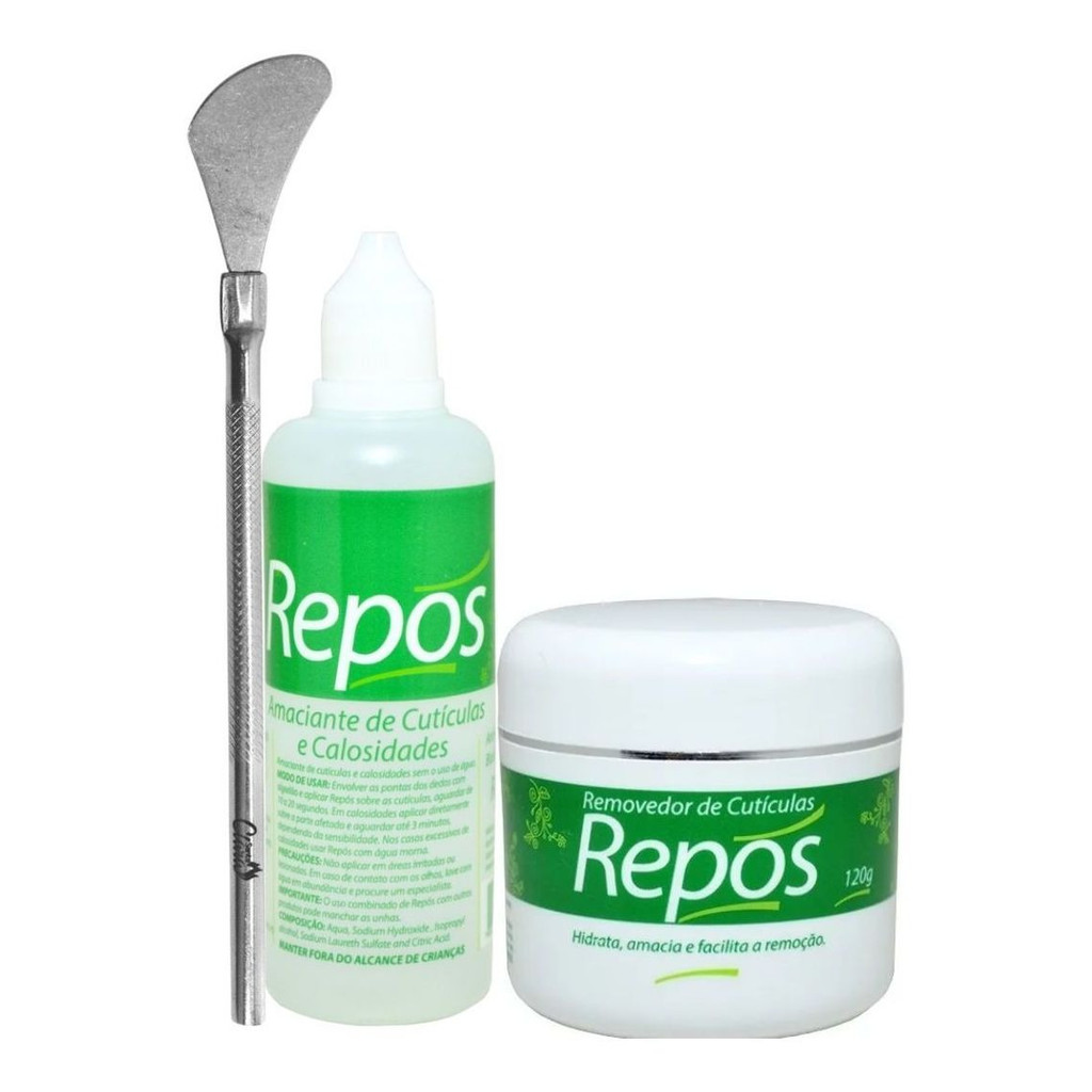 Kit Spa Dos Pés Amaciante Para Cutículas E Calos Repos
