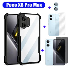 (Em Estoque) Poco X8 Pro Max Capa De Telefone À Prova De Choque C85 C71 F7 M7 4G M7 Plus M7 5G Protetor De Tela De Vidro