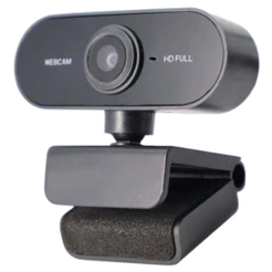 Webcam Computador câmera Full HD 1080x1920p Com Microfone 2MP USB Plug Play Home Office