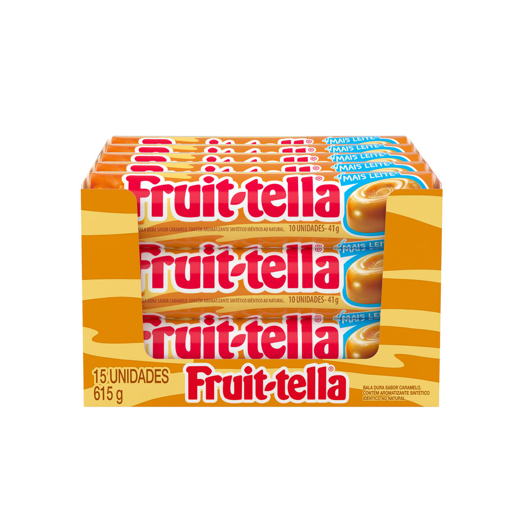 Bala, Sabor de Caramelo, Display, Fruittella, Swirl - 615 g | 15 Unidades em Oferta na Shopee