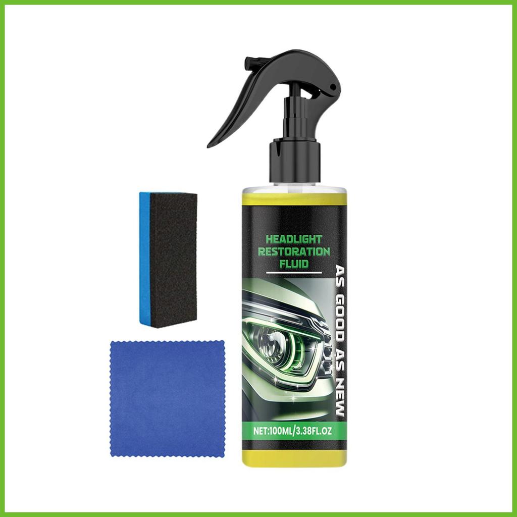 Solução De Visibilidade De Reforço Restaurador De Farol De Carro 100ml Líquido Removedor De Manchas Para Iniciantes teas