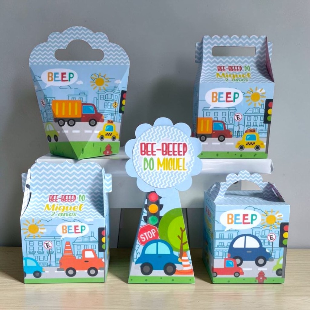 Personalizados CARRINHOS  (PEGUE E MONTE) - kit festa - lembrancinha - aniversario - caixinhas personalizadas