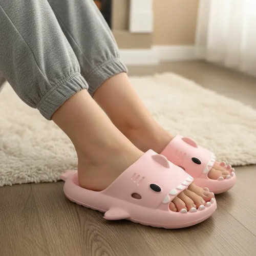 Chinelos De Tubarão Fofos - Infantil & Adulto - TB1 em Oferta na Shopee