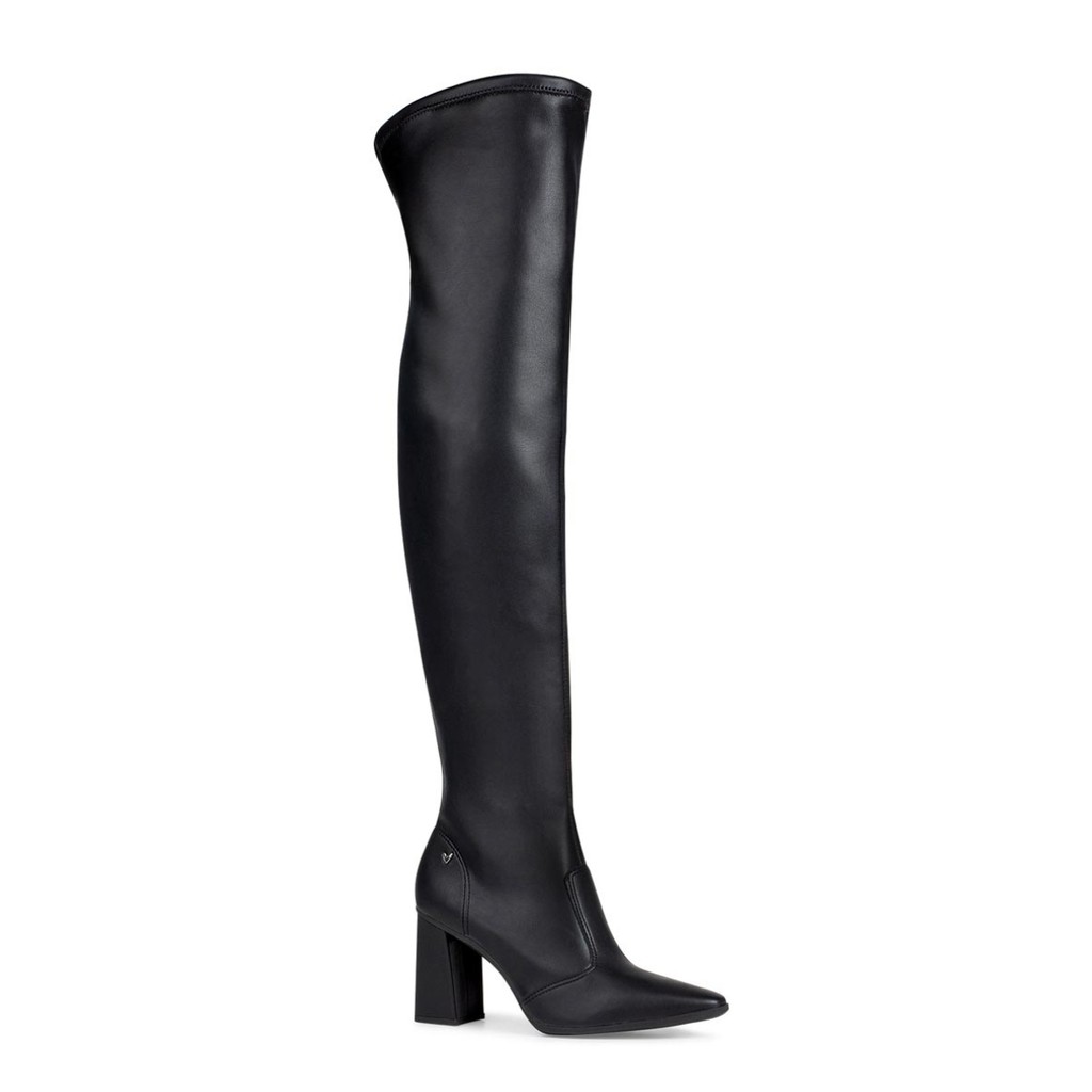 Bota Mississipi Over The Knee Feminina Original Cano Longo Salto Bloco Preta