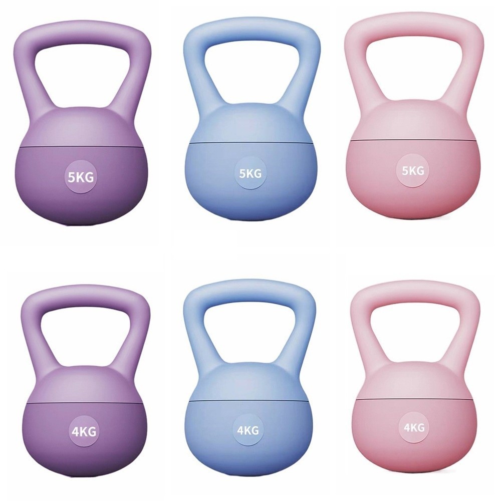Kettlebell De Borracha 4kg – 12kg | Treinamento Funcional , Academia , Levantamento De Peso , Exercícios De Fitness Em C