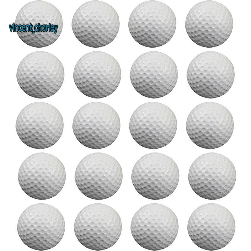[vincent_c] 20 Peças De Bolas De Prática De Golfe Aéreo , Bola De Espuma , Treinamento Interno E Externo , Para Tapete D