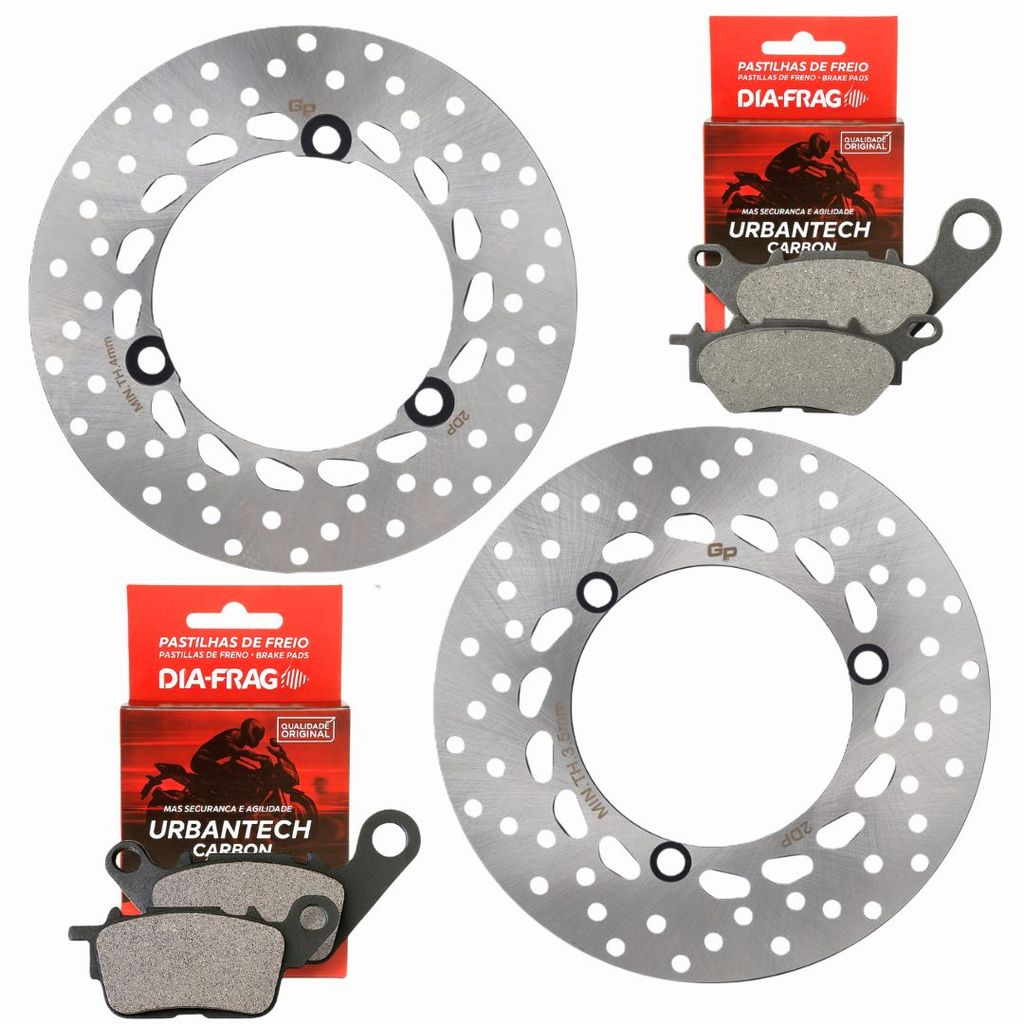 Kit Discos de Freio Nmax 160 Abs 2016-2025 + Pastilhas Diafrag em Oferta na Shopee