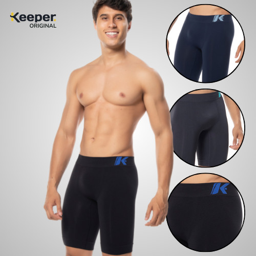 Bermuda Compressão Masculina Sem Bolso Corrida Plus Size Anti Assadura Ciclismo Microfibra Térmica