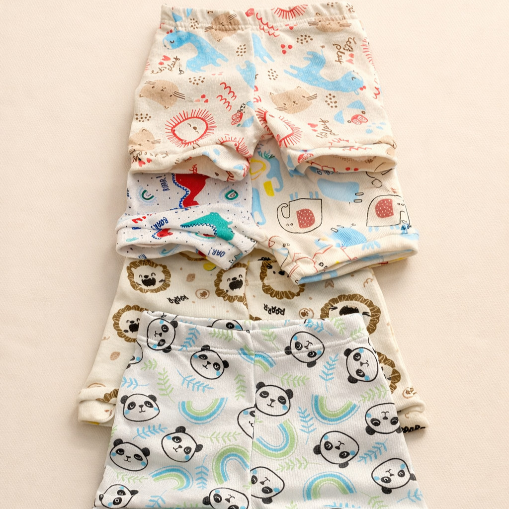 Kit 5 Shorts Tapa Fralda Bebê Menino ou Menino P ao GG – Roupas Infantis 100% Algodão Conforto e Estilo