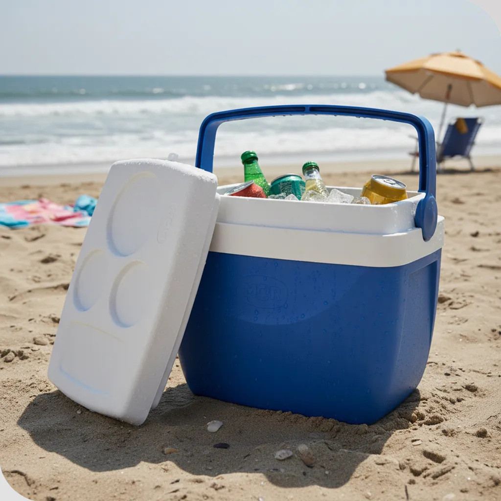 Caixa Térmica Mor Cooler 12 Litros Compacta Mantém Bebidas Geladas para Praia e Camping