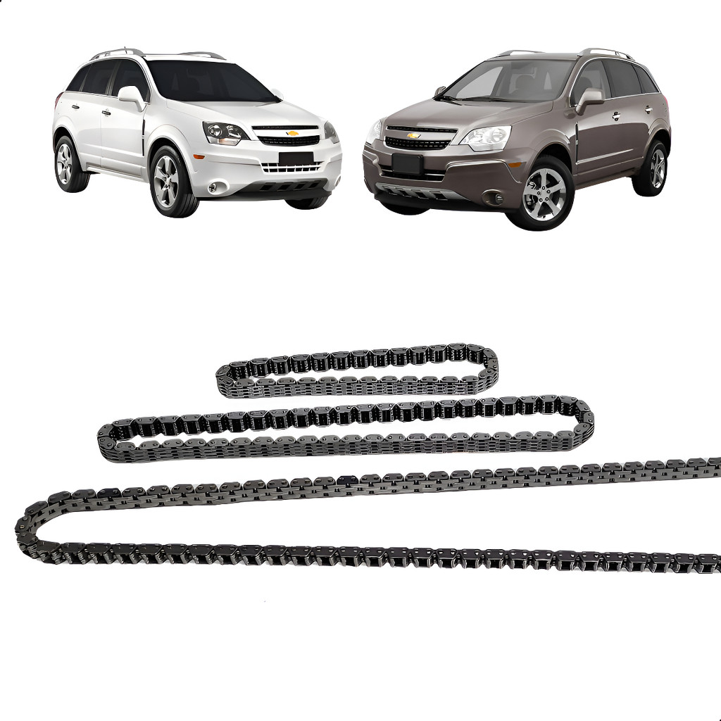 Kit 3 Corrente Distribuição Captiva 3.6 3.0 V6 24v 2008 A 13 Prateado