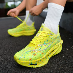 Novos Calçados Esportivos Da Moda Com Amortecimento E Placa De Carbono Absorção De Choque Tênis De Corrida Respiráveis 4