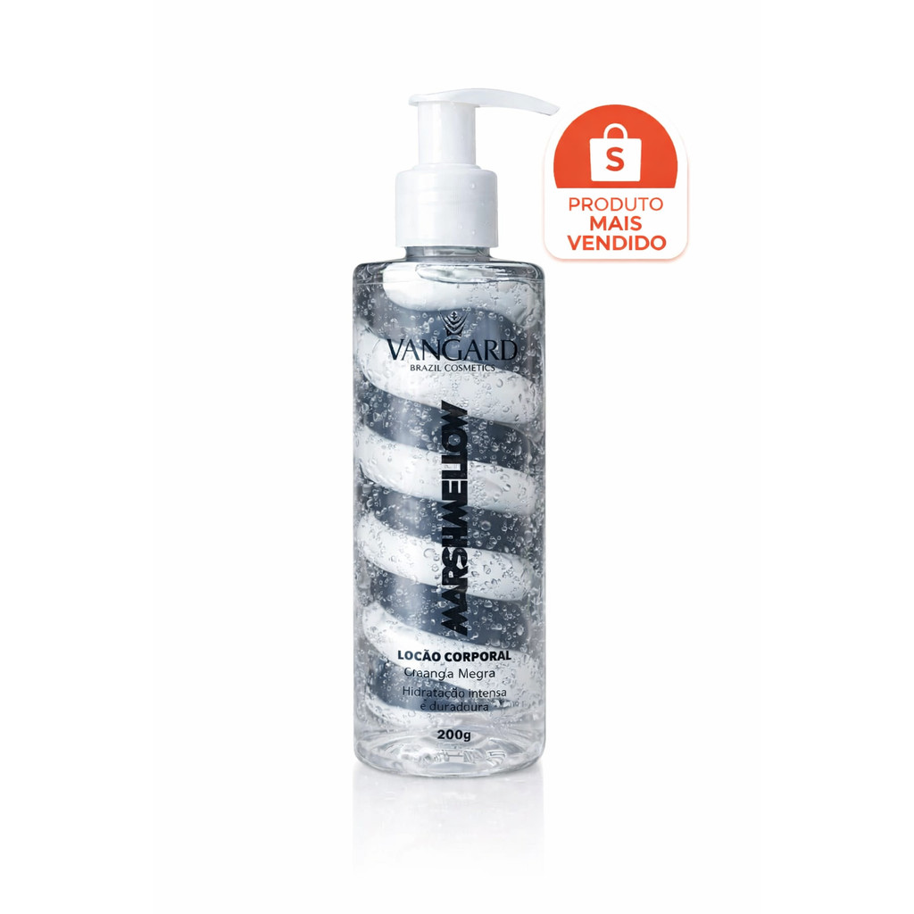 Hidratante Corporal Marshmallow Vangard 200g | Algodão Doce, Morango e Manga Negra
