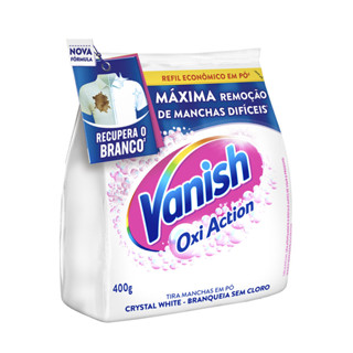 Kit Com 3 Tira Manchas Pó Vanish Crystal White Refil 400G em Oferta na Shopee