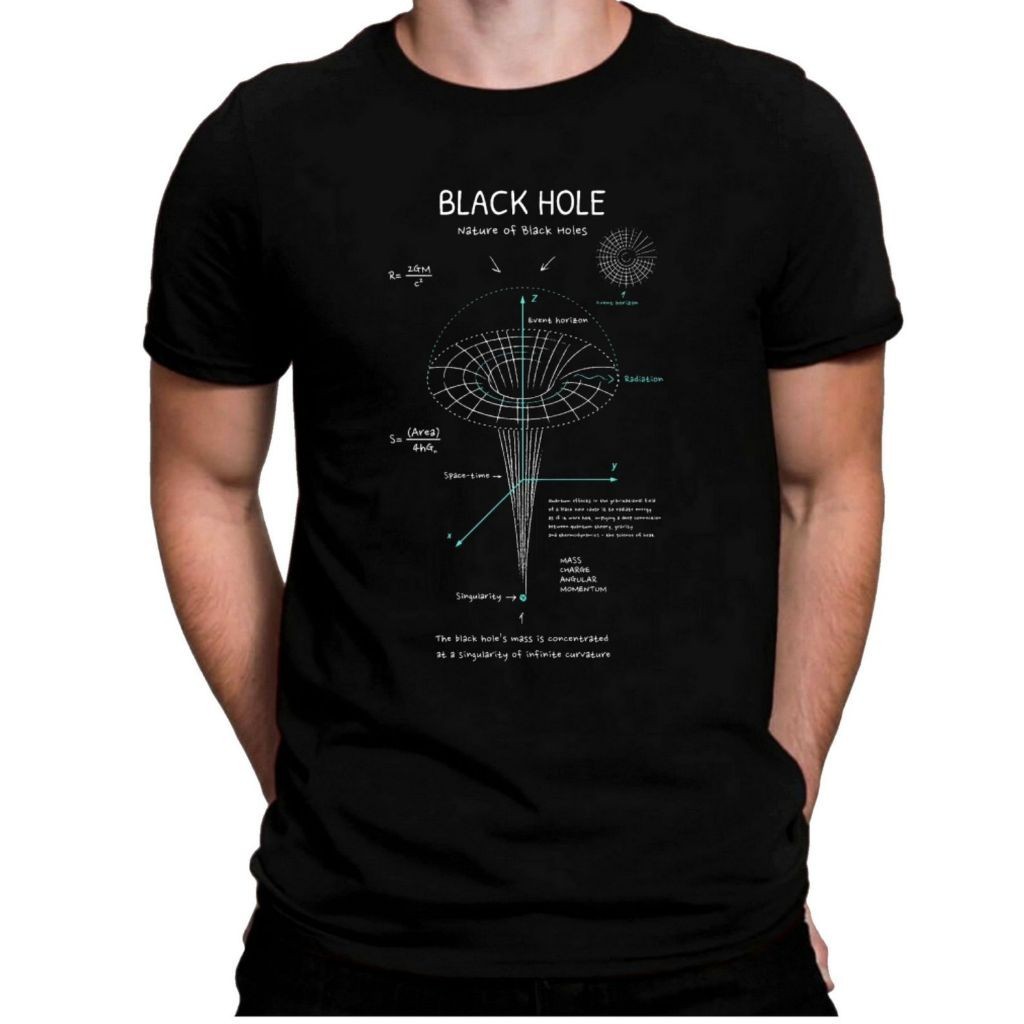 Nostalgica Camiseta Buraco Negro Interstellar Albert Einsten Teoria da Relatividade Camisa Astronomia