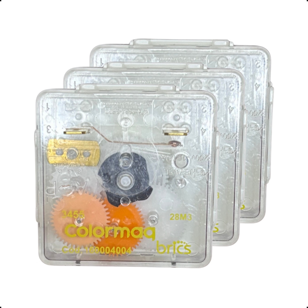 Kit 3 Timer 28m 3 Molhos 3455 Para Tanquinho Colormaq 127/220v em Oferta na Shopee