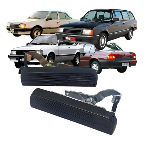 Par Maçaneta Externa Monza Tubarão 91 92 93 94 95 96 Preto Preto Preto