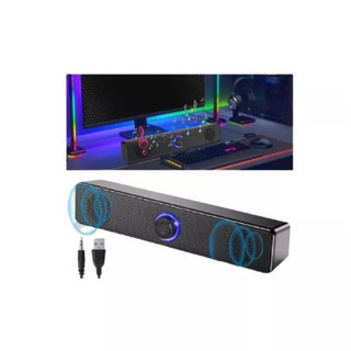 Caixa De Som Soundbar Led Para Computador Pc Usb P2 Gamer 1002/1090/1104/1136