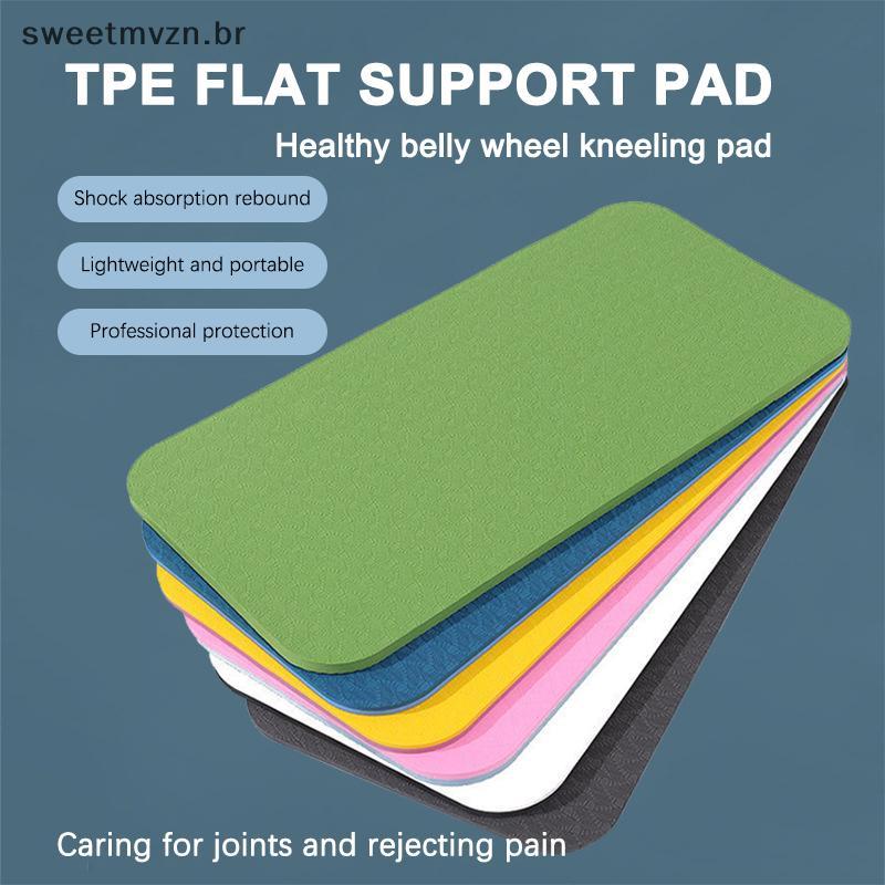 sweetmvzn Tapete De Ioga Portátil Thi Yoga Joelheira Almofada Para Exercícios Com Textura Antiderrapante Material Resist