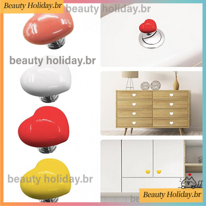 [Atacado] Botão Auxiliar Do Tanque De Água Sanitária/Colorido Criativo Sanitário Em Forma De Coração/De Descarga Para Se