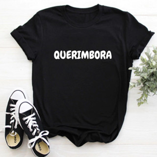 CAMISA CAMISETA T-SHIRT 100% ALGODÃO QUERIMBORA UNISSEX em Oferta na Shopee