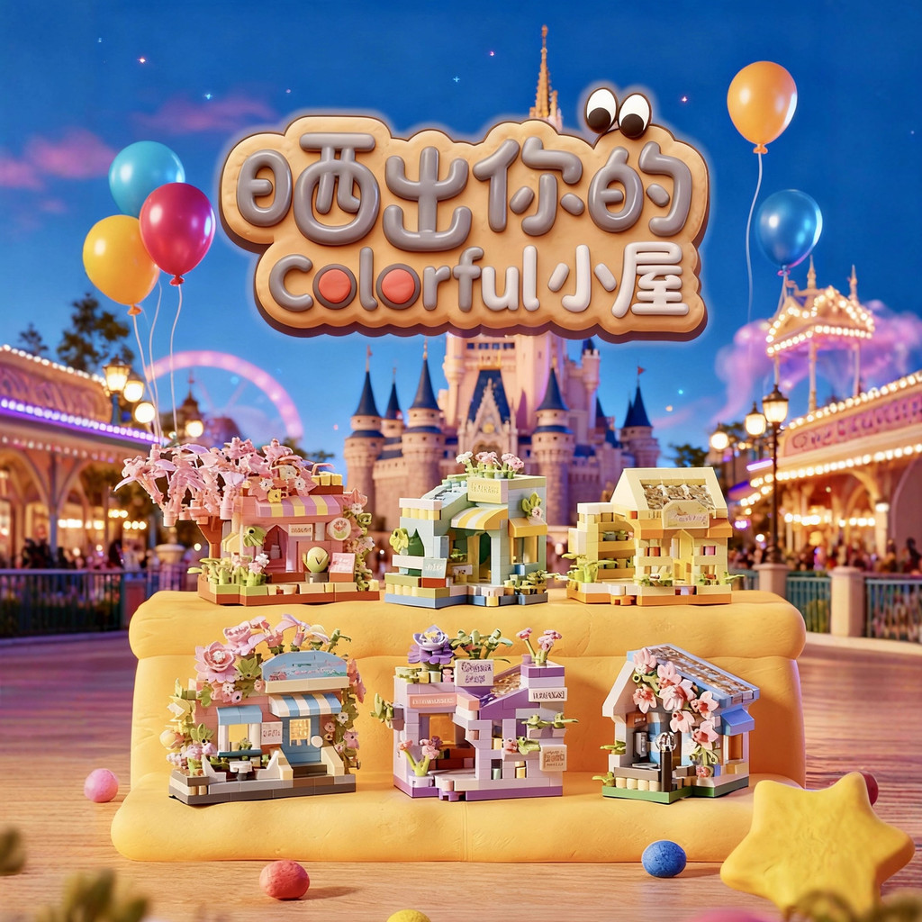 NLNM Blocos de construção DIY Street View Dream Flower Shop Brinquedo montado presente para meninas em Oferta na Shopee