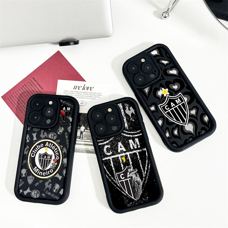 Capinha Samsung A15 A35 A55 A54 A34 A14 A05 A04 A03 A13 A12 A11 A23 A32 A52 A51 A20 Capa Atlético Mineiro preto Case