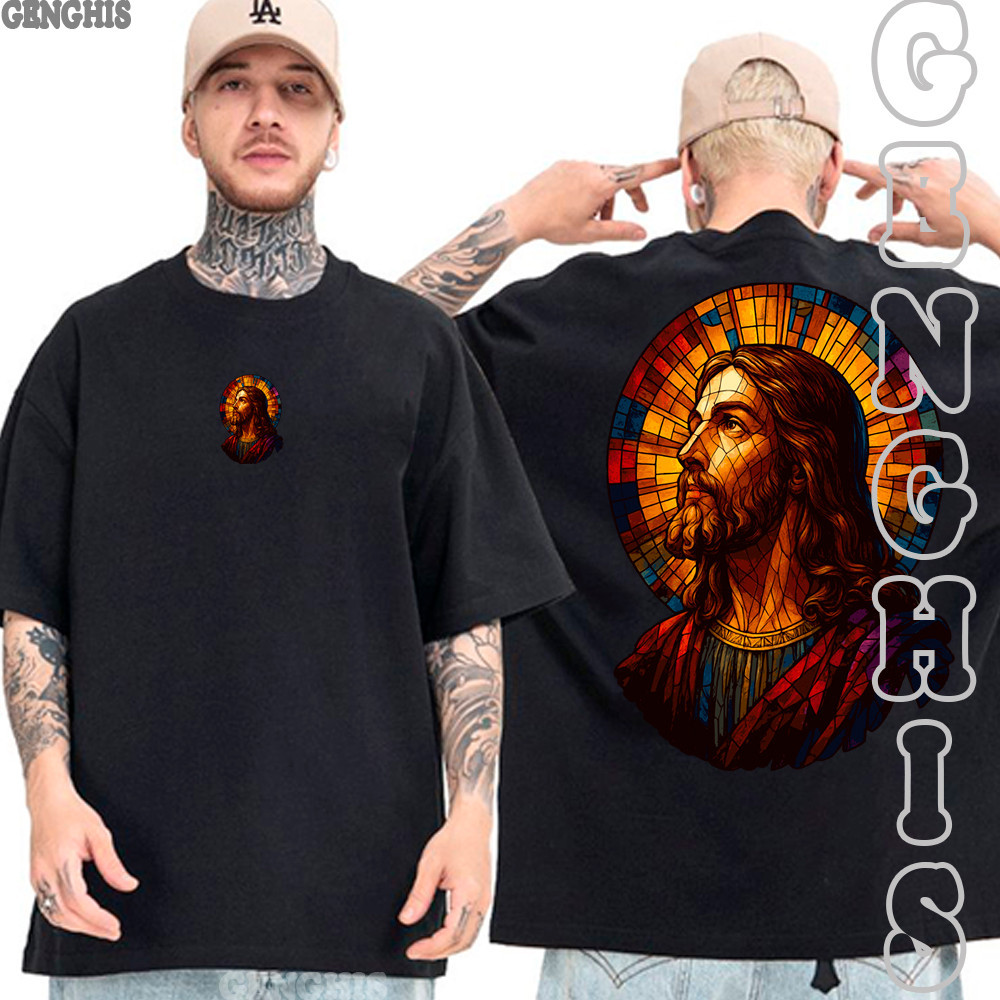 Camisa Jesus Cristo Nosso Salvador Biblia Deus Catolico Igreja Camisa Basica e Oversized Unissex