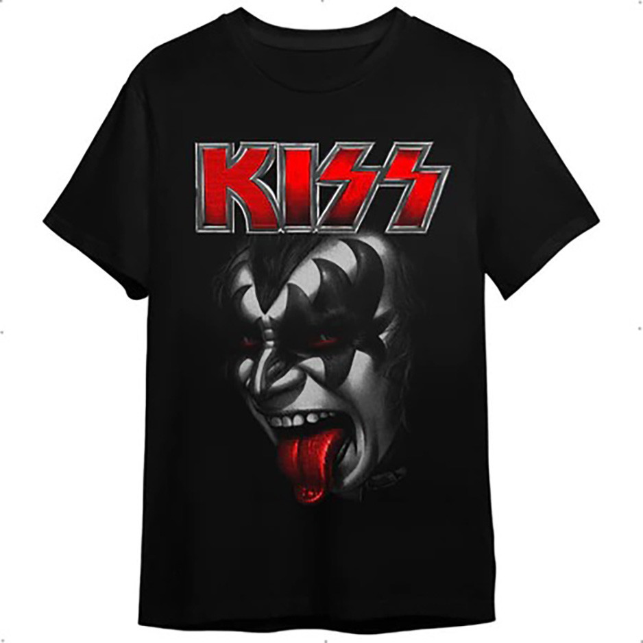 Camisa Banda De Hard Rock Kiss Diversas Estampas Camiseta Basica e Oversized Unissex