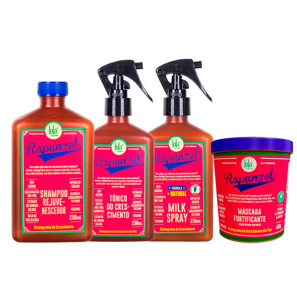 Kit Lola Cronogramama de Crescimento Rapunzel em Oferta na Shopee