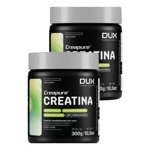 Kit 2 Creatina Monohidratada Dux 100% Creapure Suplementação