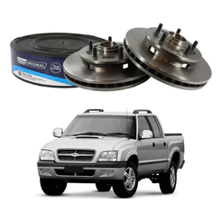 Par Disco Freio Dianteiro S10 4x2 4.3 2001 A 2004